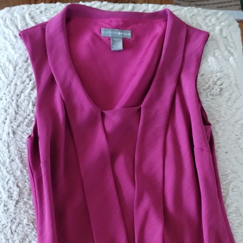 Clifford And Willis Sleeveless Magenta Dress - Picture 10 of 15